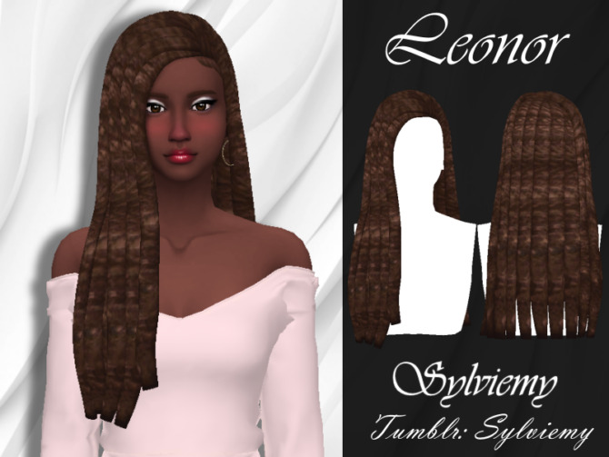 Sims 4 Leonor Hairstyle by Sylviemy at TSR
