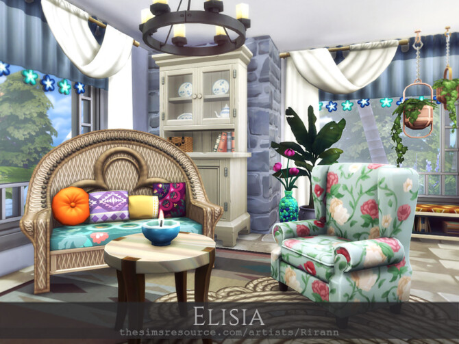 Sims 4 Elisia house by Rirann at TSR