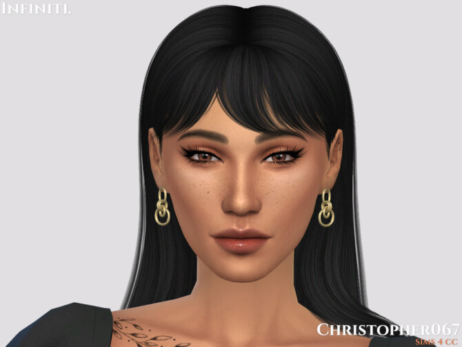 Sims 4 Infiniti Earrings by Christopher067 at TSR