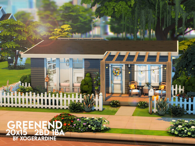Sims 4 Greenend house by xogerardine at TSR