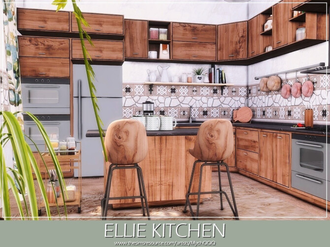 Sims 4 Ellie Kitchen by MychQQQ at TSR