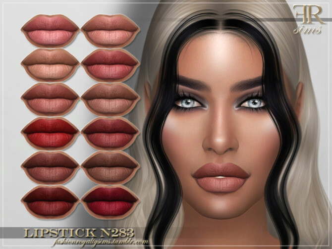 Sims 4 FRS Lipstick N283 by FashionRoyaltySims at TSR