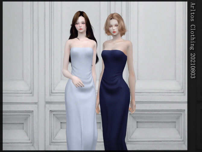Sims 4 Dress 20210803 by Arltos at TSR
