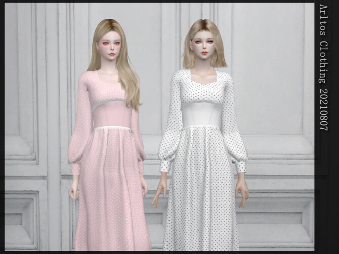 Sims 4 Dress 20210807 by Arltos at TSR