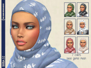 Linen Hijab by Birba32 at TSR