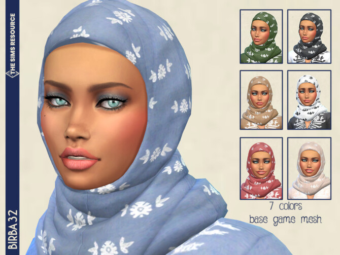 Sims 4 Linen Hijab by Birba32 at TSR