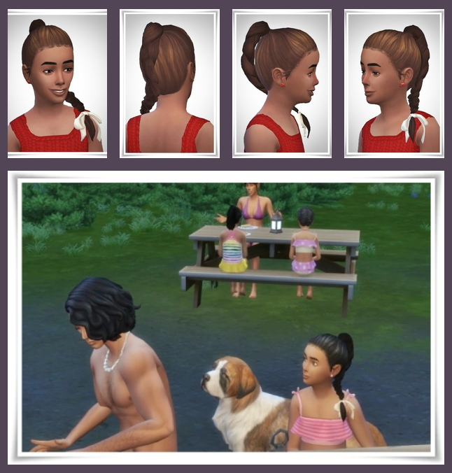 Sims 4 Chloe Kids Hair at Birksches Sims Blog