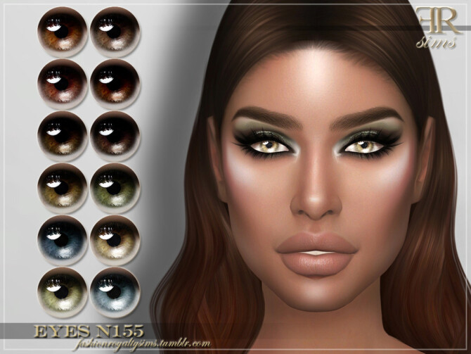Sims 4 FRS Eyes N155 by FashionRoyaltySims at TSR