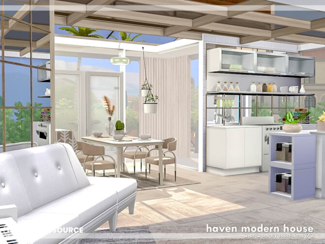 Sims 4 Haven Modern House by Moniamay72 at TSR