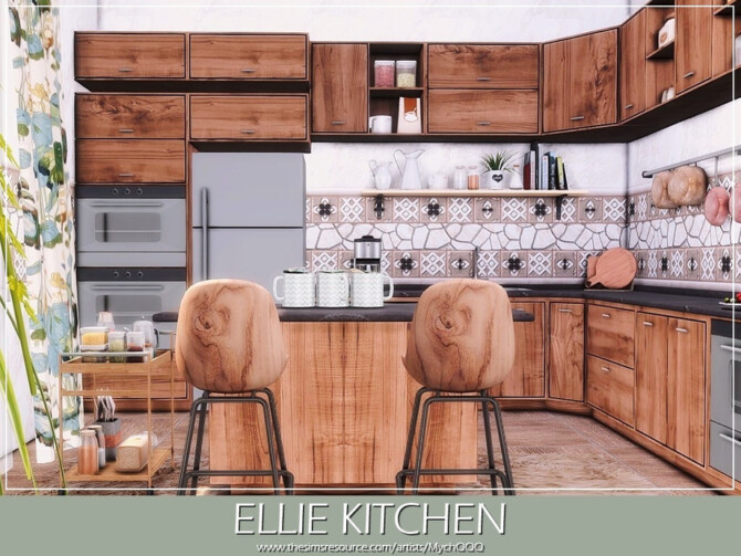 Sims 4 Ellie Kitchen by MychQQQ at TSR