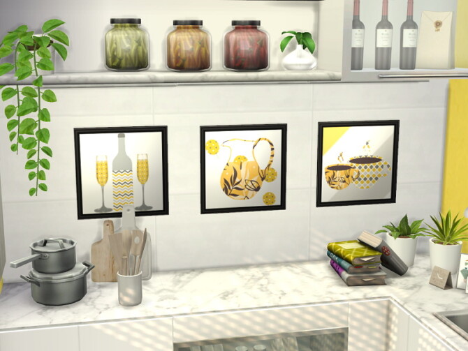 Sims 4 Lemon Kitchen by Flubs79 at TSR