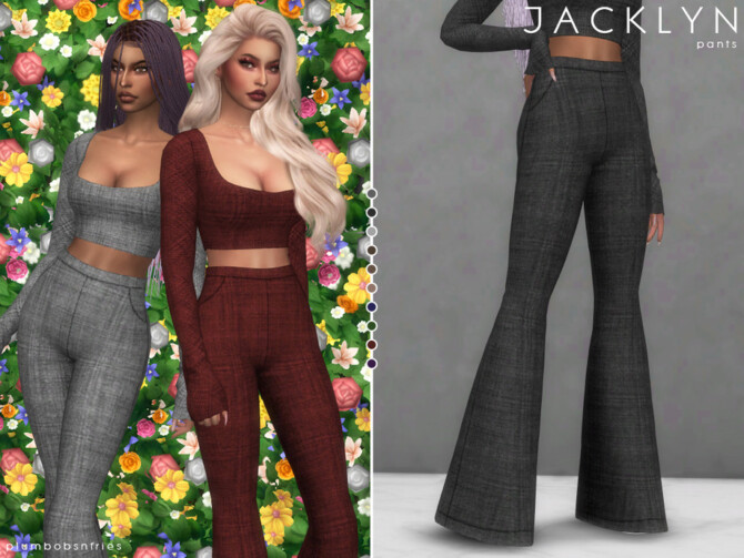 Sims 4 JACKLYN pants by Plumbobs n Fries at TSR