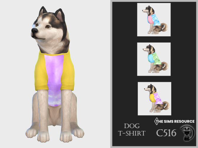 Sims 4 Dog T shirt C516 by turksimmer at TSR