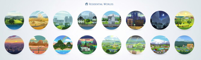 Sims 4 Empty Worlds with Custom Names by JavaJuno at Mod The Sims 4