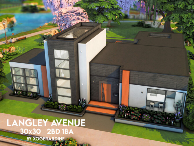 Sims 4 Langley Avenue by xogerardine at TSR