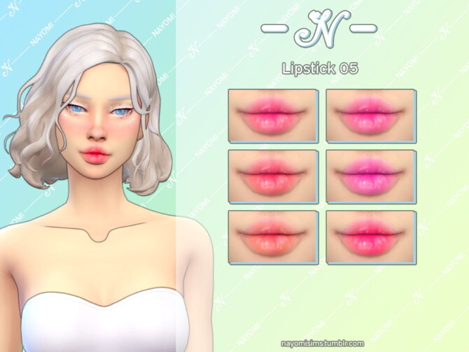 Sims 4 Lipstick 05 at NayomiSims