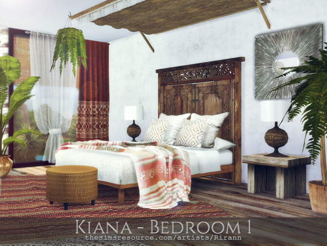 Sims 4 Kiana Bedroom 1 by Rirann at TSR