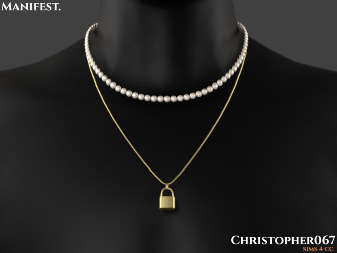 Sims 4 Manifest Necklace Male by Christopher067 at TSR