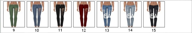 Sims 4 BG RIPPED JEANS at Sims4Sue