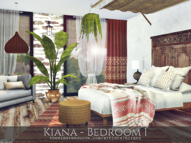 Sims 4 Kiana Bedroom 1 by Rirann at TSR