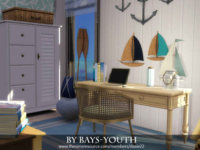 Sims 4 BY BAYS YOUTH bedroom by dasie2 at TSR