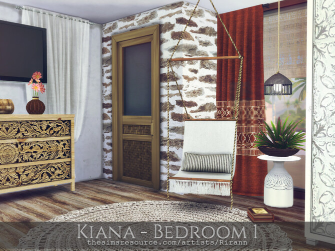 Sims 4 Kiana Bedroom 1 by Rirann at TSR