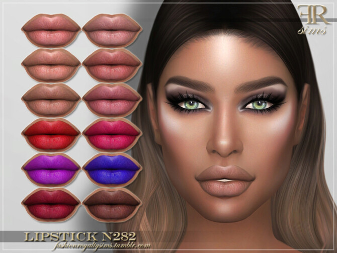 Sims 4 FRS Lipstick N282 by FashionRoyaltySims at TSR