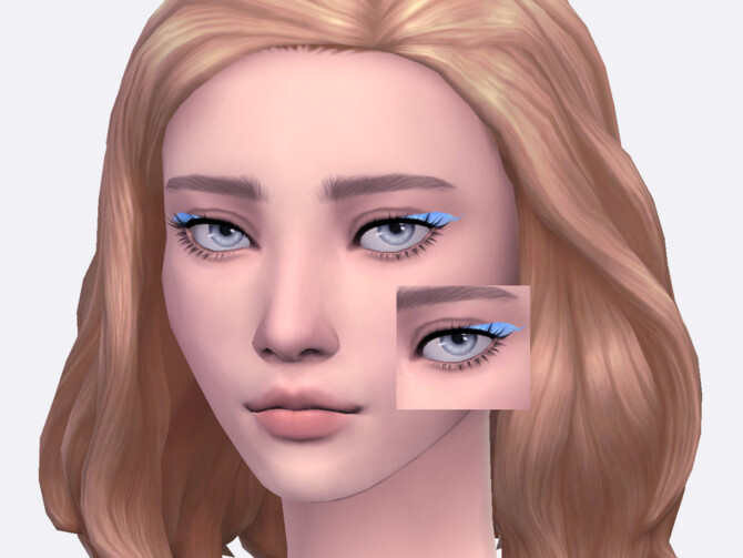 Sims 4 Spring Azure Eyeliner by Sagittariah at TSR