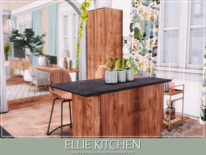 Sims 4 Ellie Kitchen by MychQQQ at TSR