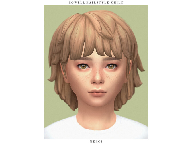 Sims 4 Lowell Hairstyle Child by Merci at TSR