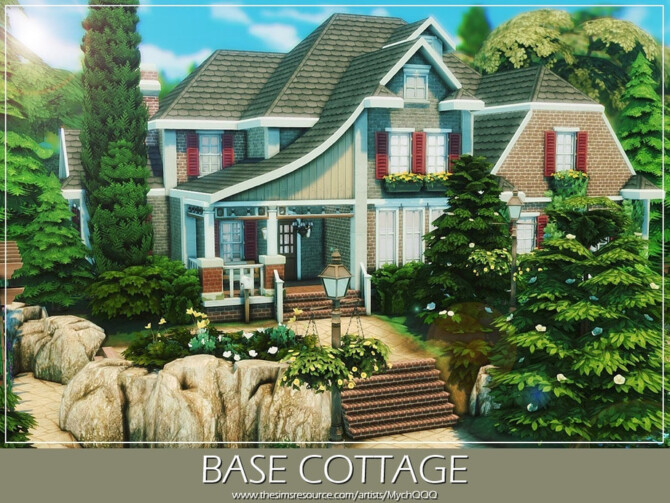 Sims 4 Base Cottage by MychQQQ at TSR