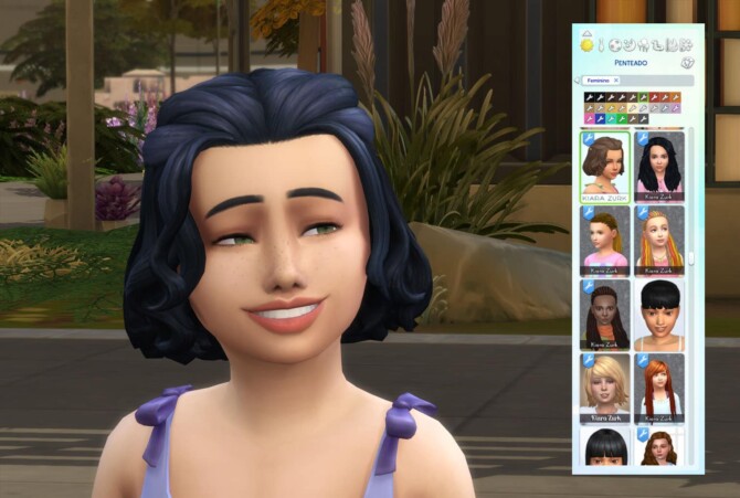 Sims 4 Yumi Hairstyle for Girls at My Stuff Origin