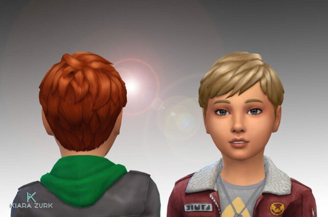 Sims 4 Short Neat Hair for Boys at My Stuff Origin