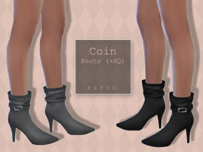 Sims 4 Coin Boots by Pipco at TSR