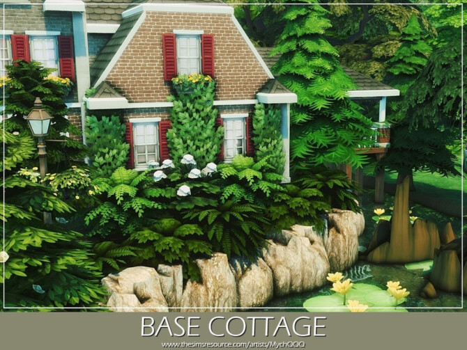 Sims 4 Base Cottage by MychQQQ at TSR