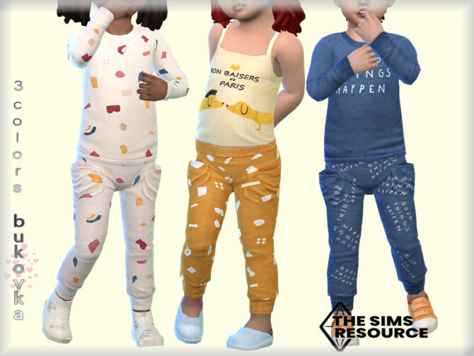 Sims 4 Pants Toddler by bukovka at TSR