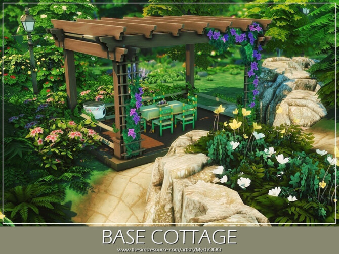 Sims 4 Base Cottage by MychQQQ at TSR