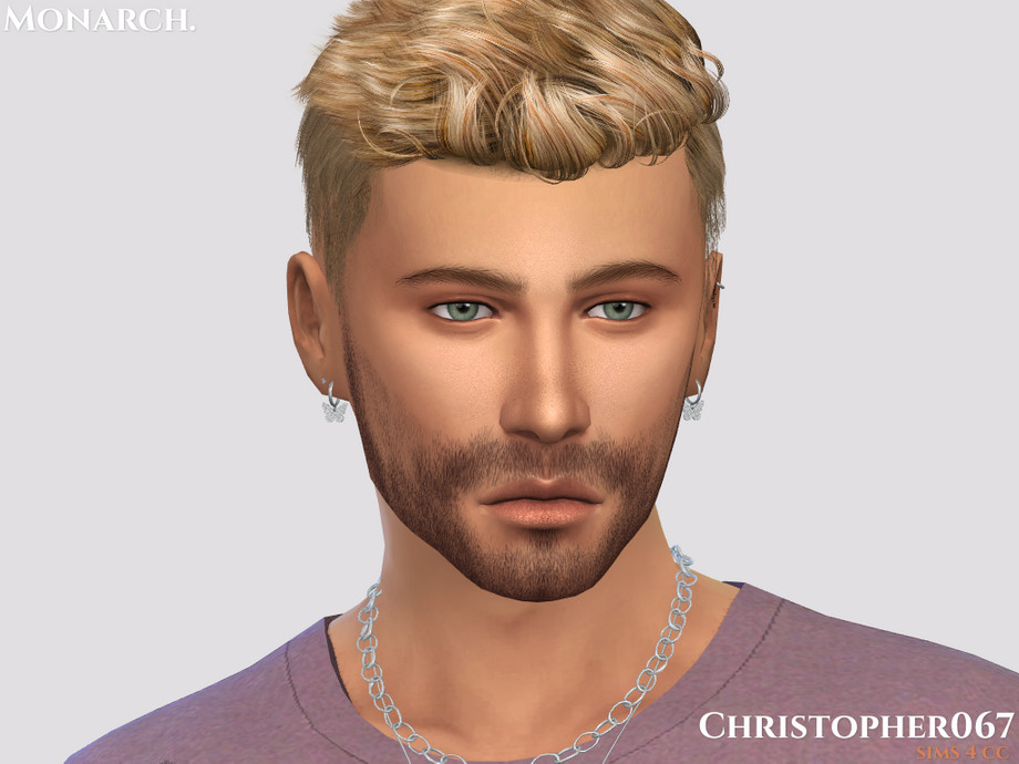 Monarch Earrings Male By Christopher067 At Tsr Sims 4 Updates