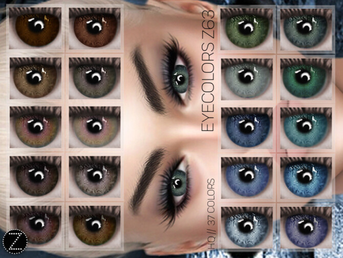 Sims 4 EYECOLORS Z63 by ZENX at TSR