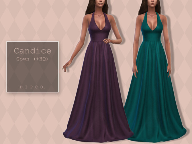 Sims 4 Candice Gown by Pipco at TSR