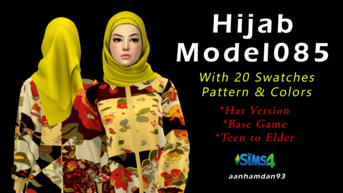 Sims 4 Hijab Model 085 & Luna SET at Aan Hamdan Simmer93