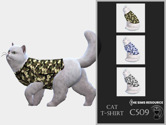 Sims 4 Cat T shirt C509 by turksimmer at TSR