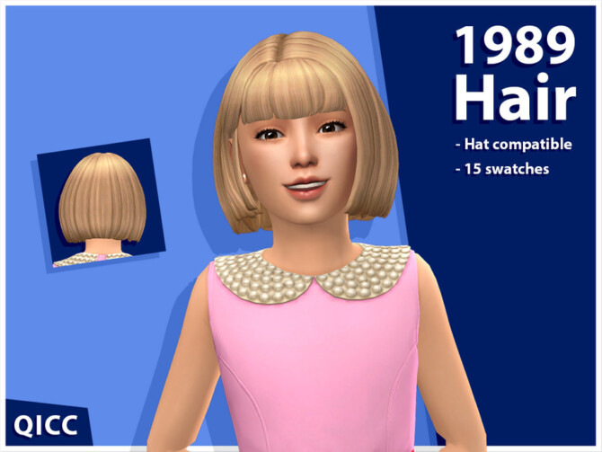 Sims 4 1989 Hair by qicc at TSR