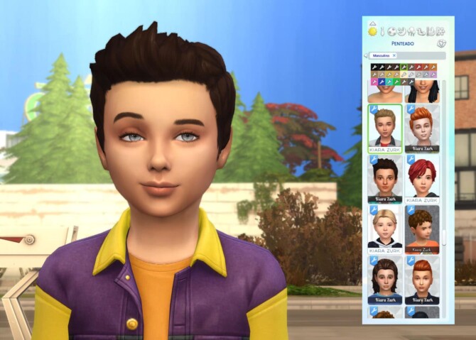 Sims 4 Dreamy Flip Hair for Boys at My Stuff Origin