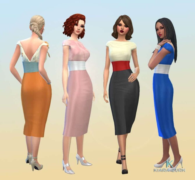 Sims 4 Class Dress Cocktail Dress at My Stuff Origin