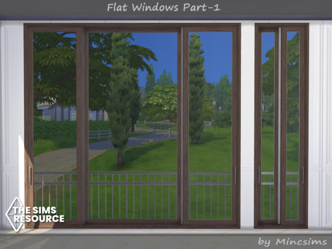 Sims 4 Flat Windows part.1 by Mincsims at TSR