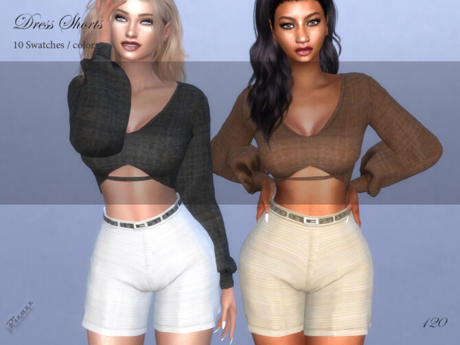Sims 4 Dress Shorts by pizazz at TSR