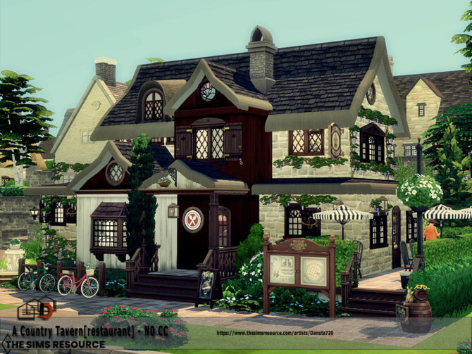 Sims 4 A Country Tavern by Danuta720 at TSR