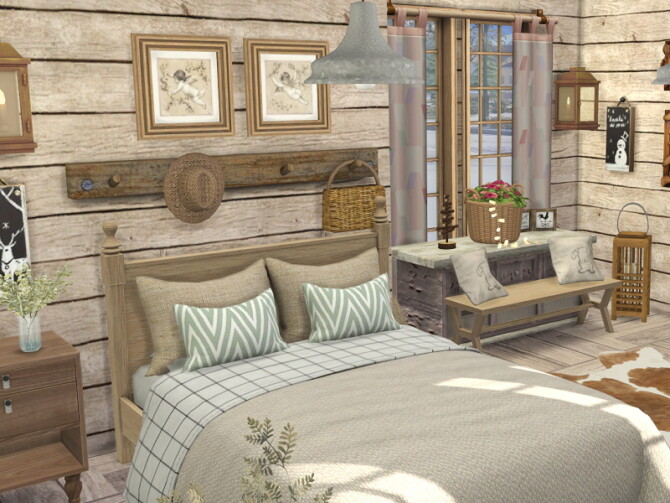 Sims 4 Alpine Bedroom by Flubs79 at TSR