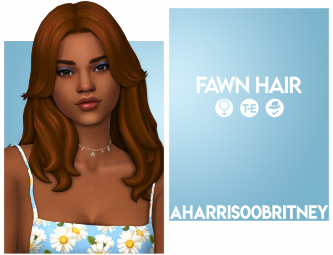 Sims 4 Fawn Hair at AHarris00Britney